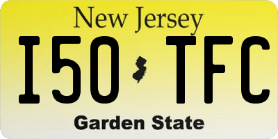 NJ license plate I50TFC