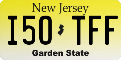 NJ license plate I50TFF