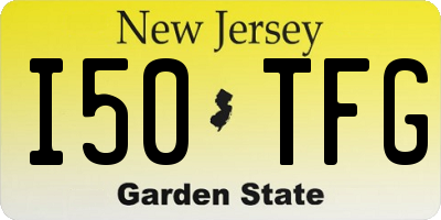 NJ license plate I50TFG