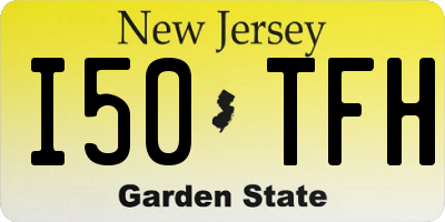 NJ license plate I50TFH