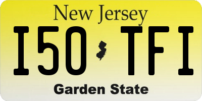 NJ license plate I50TFI