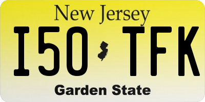 NJ license plate I50TFK