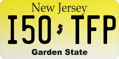 NJ license plate I50TFP