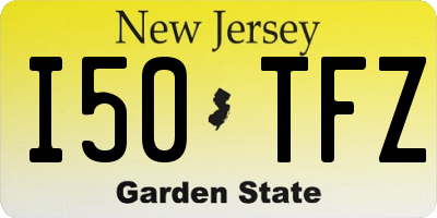 NJ license plate I50TFZ