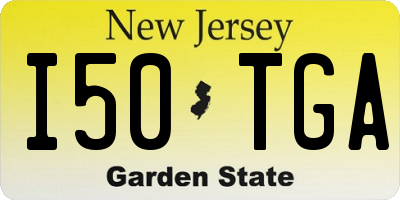 NJ license plate I50TGA