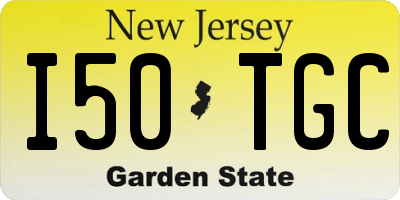NJ license plate I50TGC