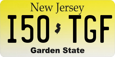 NJ license plate I50TGF