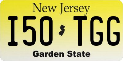 NJ license plate I50TGG