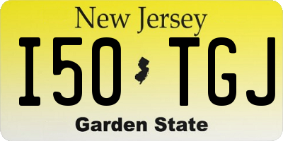 NJ license plate I50TGJ