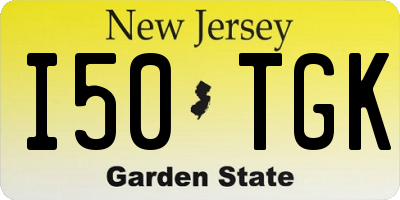 NJ license plate I50TGK