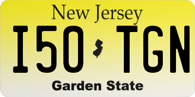 NJ license plate I50TGN