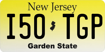 NJ license plate I50TGP