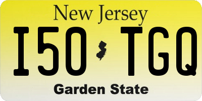 NJ license plate I50TGQ
