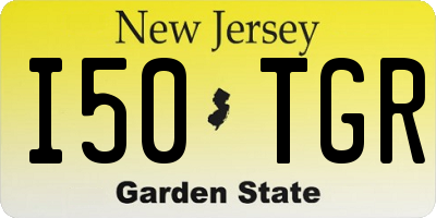 NJ license plate I50TGR