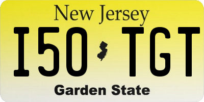 NJ license plate I50TGT
