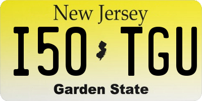 NJ license plate I50TGU