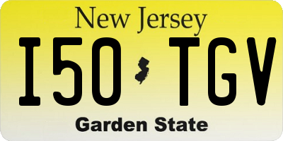 NJ license plate I50TGV