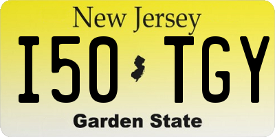 NJ license plate I50TGY