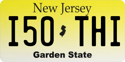 NJ license plate I50THI