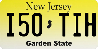 NJ license plate I50TIH