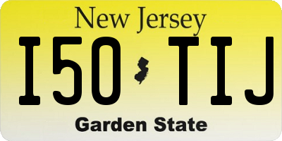 NJ license plate I50TIJ