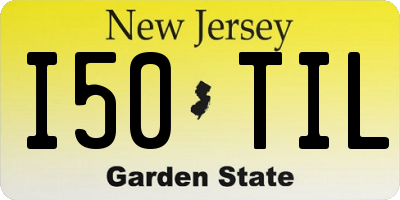 NJ license plate I50TIL