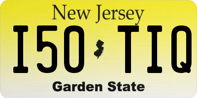 NJ license plate I50TIQ