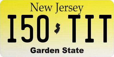 NJ license plate I50TIT