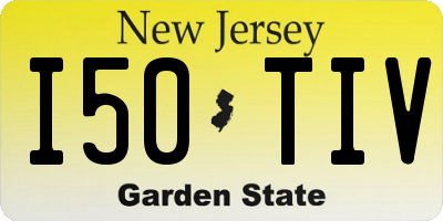 NJ license plate I50TIV