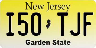 NJ license plate I50TJF