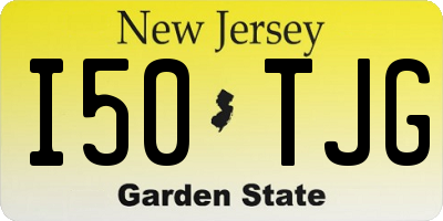 NJ license plate I50TJG