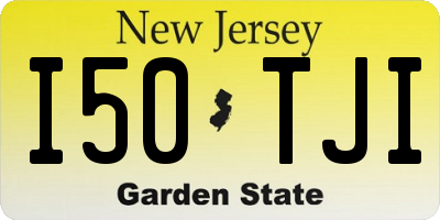 NJ license plate I50TJI