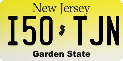 NJ license plate I50TJN