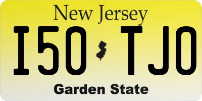 NJ license plate I50TJO