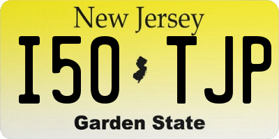NJ license plate I50TJP