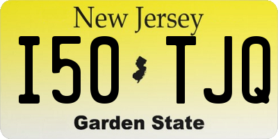 NJ license plate I50TJQ