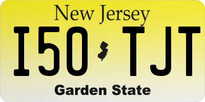 NJ license plate I50TJT