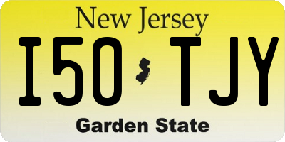 NJ license plate I50TJY