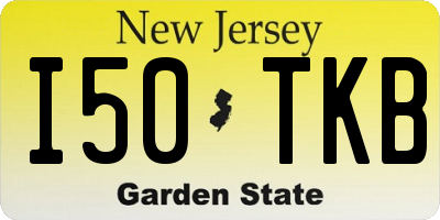 NJ license plate I50TKB