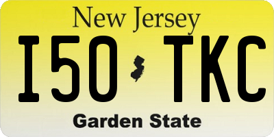 NJ license plate I50TKC