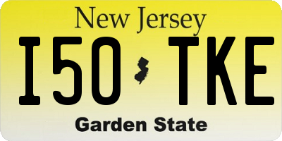 NJ license plate I50TKE