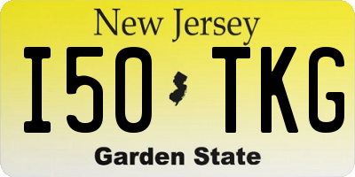 NJ license plate I50TKG
