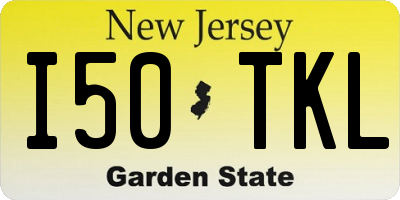 NJ license plate I50TKL