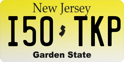 NJ license plate I50TKP