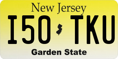 NJ license plate I50TKU