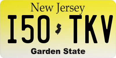 NJ license plate I50TKV