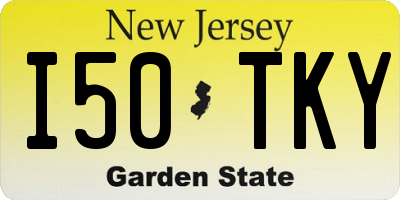 NJ license plate I50TKY