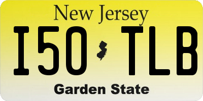 NJ license plate I50TLB