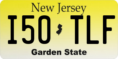 NJ license plate I50TLF