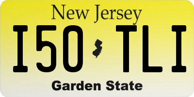 NJ license plate I50TLI